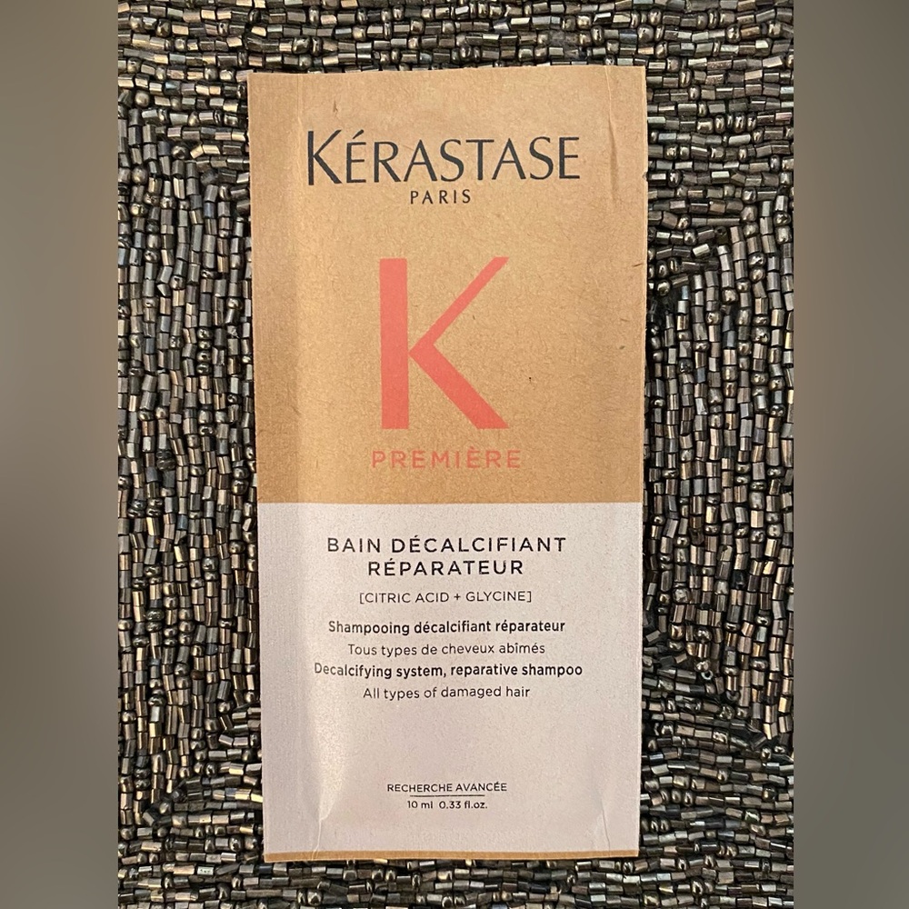 4️⃣ FOR 💲1️⃣5️⃣ KERASTASE Decalcifying system, reparative shampoo